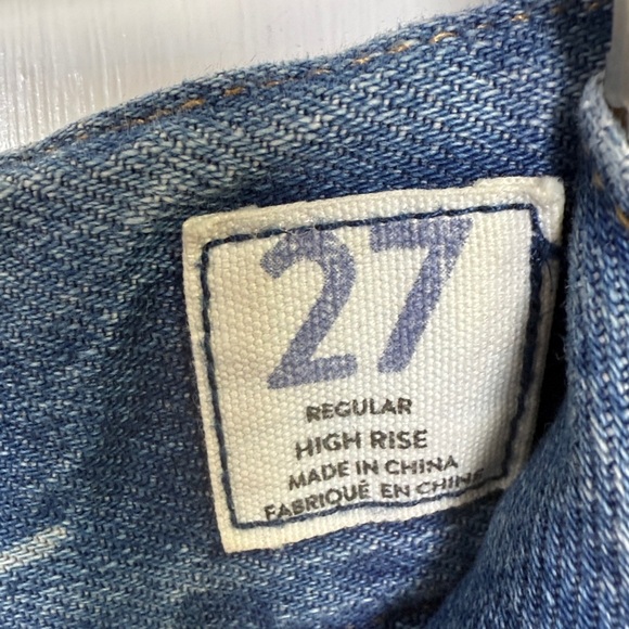 Free People Seasons in the Sun Flare High Waist Jeans W2302 Sz 27 - Picture 7 of 11